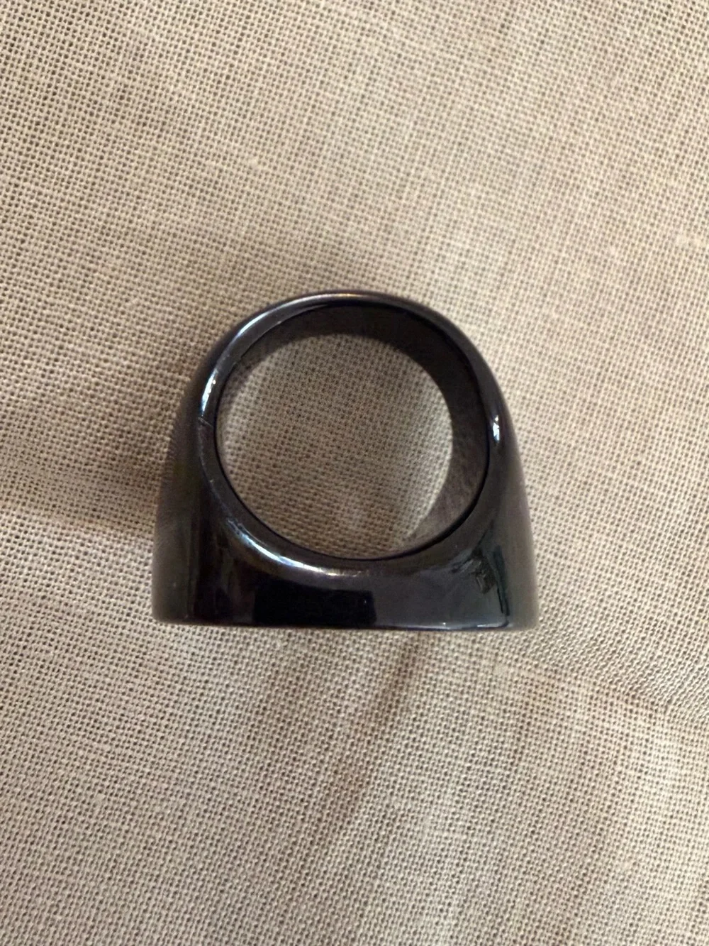 Authentic Chanel, Rare Lagerfeld Era Spring 2003 Coco Profile Ring